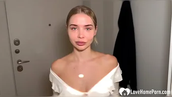 Amateur video of a home porn with a BJ and doggy style sex